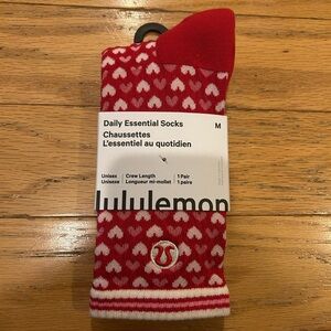 Lululemon NWT heart socks